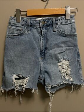 Hollister High Rise Denim Jean Cutoff Shirts Women’s 24